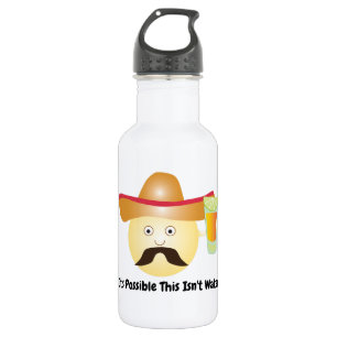 Lustige Tequila Emoji Wasser-Flasche Trinkflasche