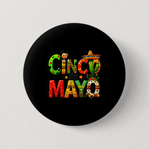 Lustige Tequila-Trink Cinco De Mayo Mexikanische P Button