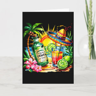 Lustige Tequila Trinken Cinco De Mayo Mexikanische Karte