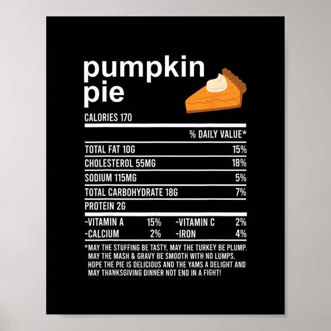 Lustige Thanksgiving-Essenskleidung  Poster (Vorne)