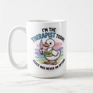 Lustige Therapeut-Enten-Tasse - Emotionaler Beista Kaffeetasse