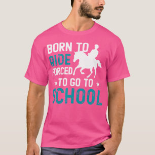 Lustige Tier Pferd Reiten Lustiger Spruch T-Shirt