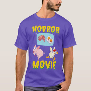 Lustige Tier sarkastischer Humor Schwein Huhn Horr T-Shirt