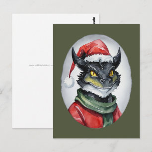Lustige Tier-Weihnachtsfavoriten - Drache 1 Postkarte