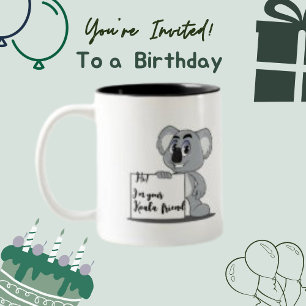 Lustige Tier-Wortspiel-Kaffeetasse Geschenk-Mug Zweifarbige Tasse