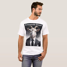 Lustige Tierchef-Surreal-Ziegenfigur T-Shirt