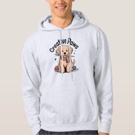 Lustige Tierkunst Golden Retriever Malerei Garn Hoodie