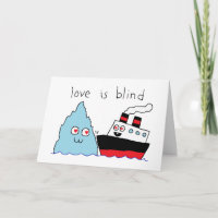 Lustige Titanic und Eisberg Love Is Blind