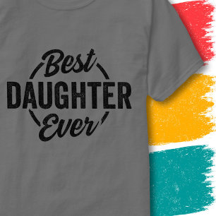 Lustige Tochter Retro Vintage Beste Tochter Aller  T-Shirt
