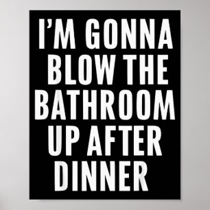 Lustige Toilette Erwachsenen Humor Ungeziemend  Poster