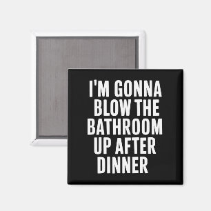 Lustige Toiletten Humor Unangemessen Magnet