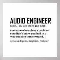 Lustige Tontechniker Audio-Engineering-Definition