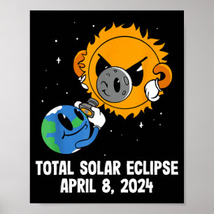 Lustige totale Sonnenfinsternis Jugend Amerika Poster