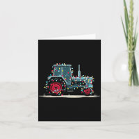 Lustige Traktor-Weihnachtsgrafik-Lichterliebhaber-