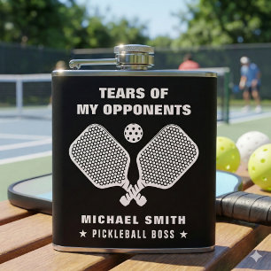 Lustige Tränen meiner Pickleball-Gegner  Flachmann