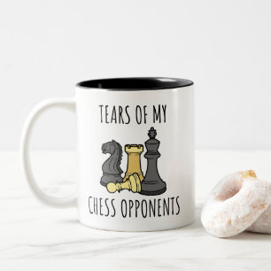 Lustige Tränen meiner Schachgegner Schach Zweifarbige Tasse