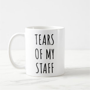 Lustige Tränen meines Teams Tasse für Chef Geschen
