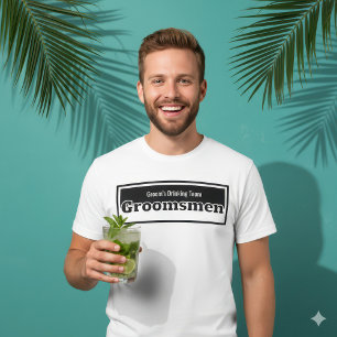 Lustige Trauzeugen Bräutigams Trinkteam Hochzeit T-Shirt