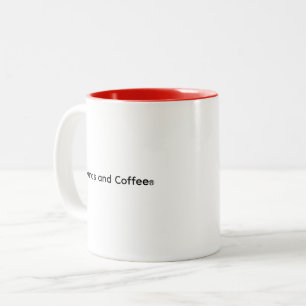 Lustige trendige Mamas und Coffee® Signature-Tasse Zweifarbige Tasse