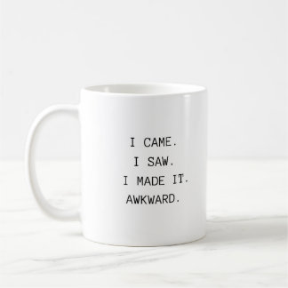 Lustige Trendige Typografie Peinlicher Kollege Kaffeetasse