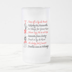 Lustige Trini Beschreibung 3 Frosted Mug Mattglas Bierglas