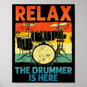 Lustige Trommelkunst für Männer Frauen Drumline Sc Poster