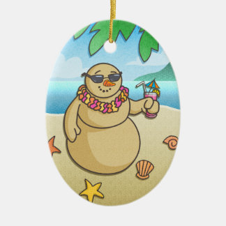 Lustige tropische keramikornament