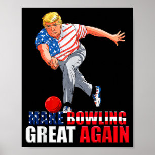 Lustige Trump Bowling Machen Bowling wieder großar Poster
