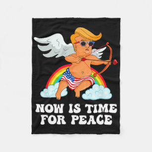 Lustige Trump Cupid Parodie - Jetzt ist die Zeit f Fleecedecke