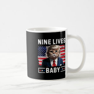 Lustige Trump-Katze 9 Leben Von Lustig Wählen Sie Kaffeetasse