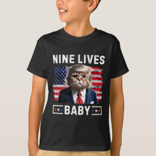 Lustige Trump-Katze 9 Leben Von Lustige Stimme Für T-Shirt