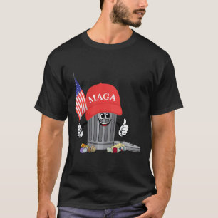 Lustige Trump Mega Cartoon Garage Dose Amerikanisc T-Shirt