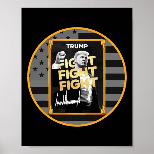 Lustige Trump-Meme-Münze Krypto-Präsident-Meme  Poster (Vorne)