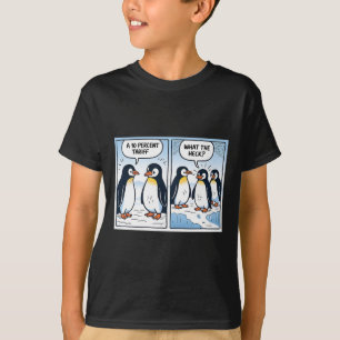 Lustige Trump Pinguine Zölle 10% Politische Satire T-Shirt