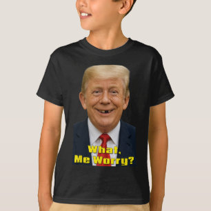 Lustige Trump-Polit-Parodie Was, ich sorge mich ei T-Shirt
