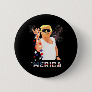 Lustige Trump Salt Merica Freiheit 4. Juli Geschen Button