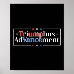 Lustige Trump Vance Präsident Vizepräsident Anhäng Poster