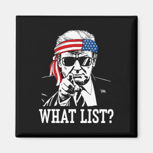 Lustige Trump Was Liste 2  Magnet