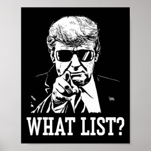 Lustige Trump Was Liste 4 Poster