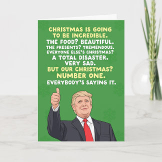 Lustige Trump Weihnachtskarte Nummer Eins Weihnach Karte