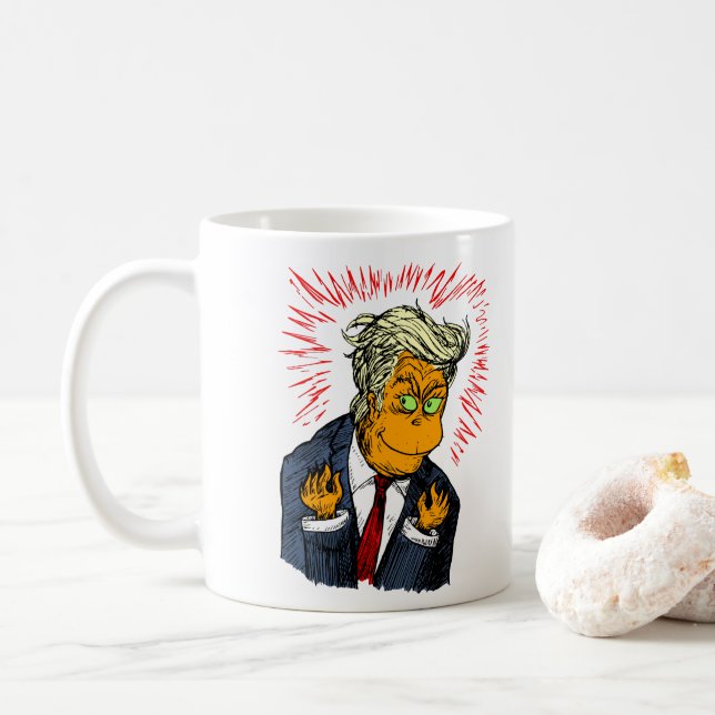 Lustige Trumpf-Weihnachtskaffee-Tasse Tasse (Mit Donut)