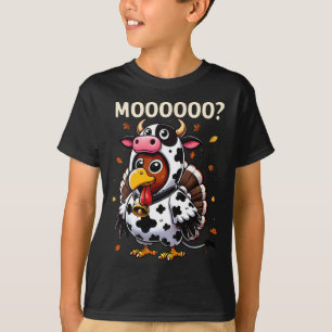 Lustige Truthahn-Muh-Kuh-Thanksgiving-Shirts für M T-Shirt