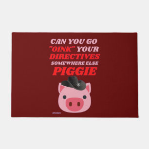 lustige Tür "OINK PIGGIE" Fußmatte
