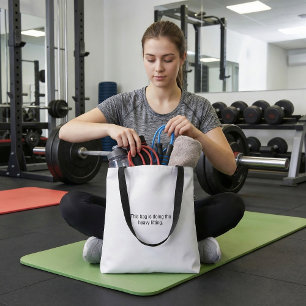 Lustige Typografie humorvoll süß lustig Zitat-Trag