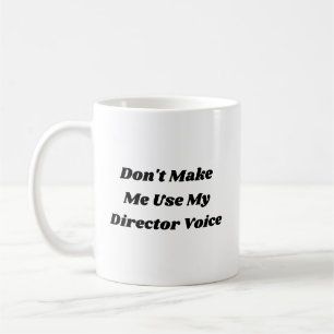 Lustige Typografie Theaterliebhaber Regisseur Kaffeetasse