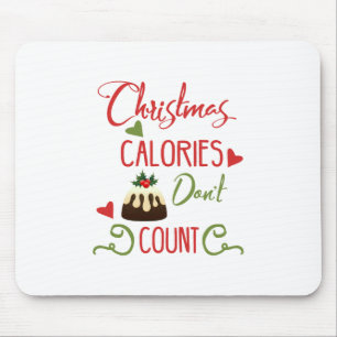 Lustige Typografie Weihnachten Mousepad