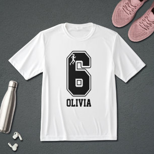 Lustige Übereinstimmende Nummer 6 Paar Laufender B T-Shirt