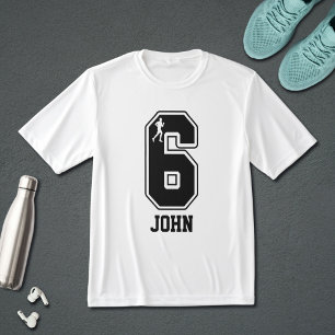 Lustige Übereinstimmende Nummer 6 Paarlauf Custom T-Shirt