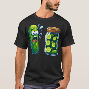 Lustige Überraschungsgurke Eine Gurke Und Ein Glas T-Shirt