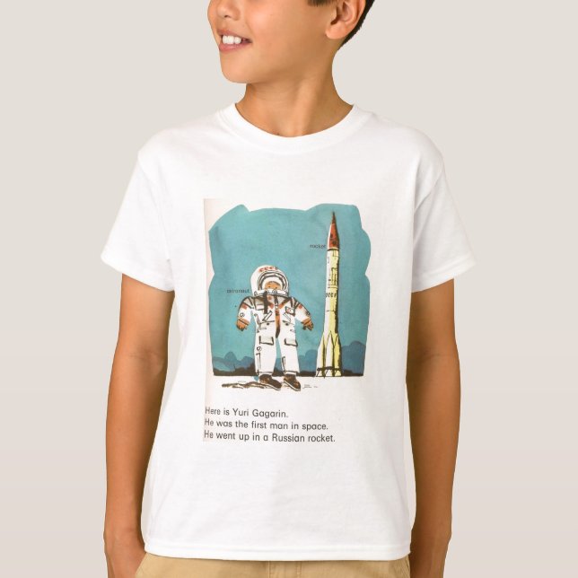 Lustige UdSSR Yuri Gagarin scherzt T - Shirt (Vorderseite)